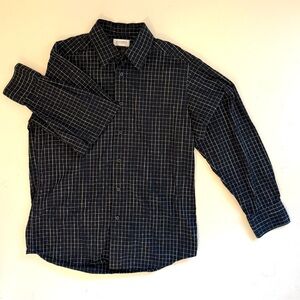 Concepts by Claiborne Black Casual Button Down Shirt